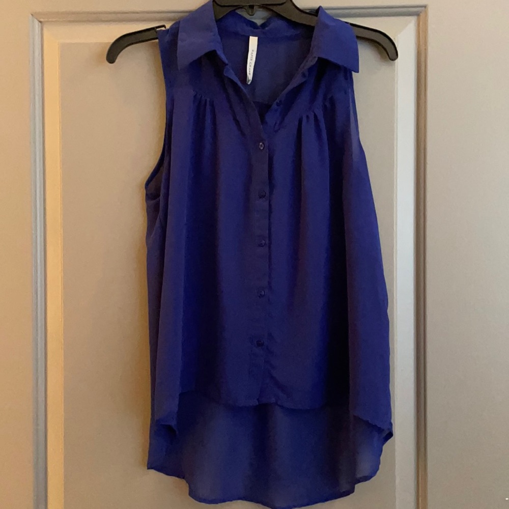 Blue Sheer Colored Tank